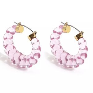 Baby pink hoops
